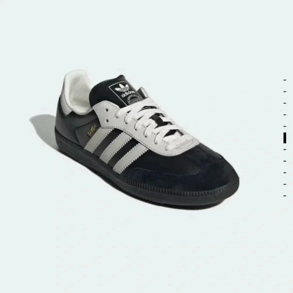 New Adidas Samba OG Shoes Sneakers Black Suede White Leather 75th Womens 7 - Picture 4 of 16